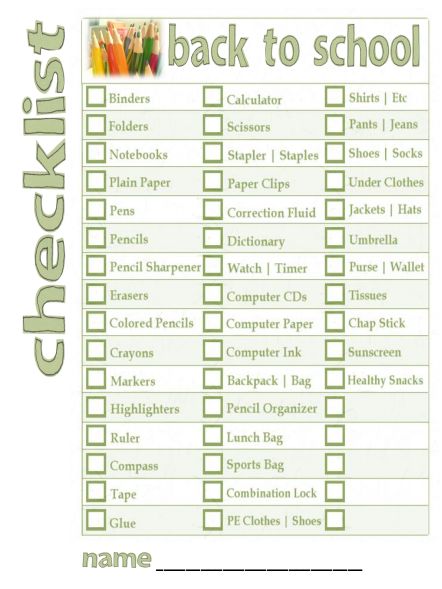 How do you prepare your kids for back-to-school? Check out this great checklist and don’t forget to add Crispy Green too. #backtoschool #checklist #repin Backpack Checklist School, School Checklist Middle School, Back Too School, Before School Starts Checklist, Before School Checklist For Kids, 6th Grade School Supplies, School Routines For Middle School 6:00, 6th Grade Tips, Middle School Essentials