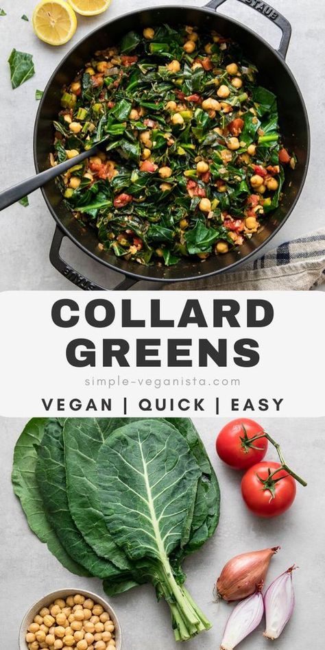 Collard Greens Recipe Healthy, Vegan Collard Greens Recipe, Easy Collard Greens, Easy Collard Greens Recipe, Vegan Collard Greens, Myfitnesspal Recipes, Collard Greens Recipe, Healthy Side, Collard Greens