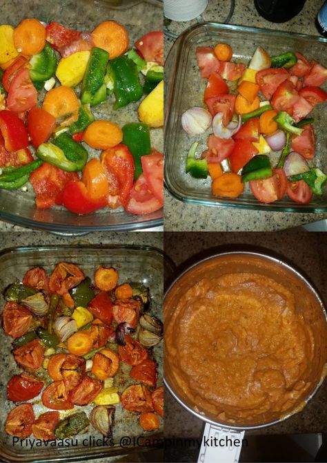 Roasted Vegetables Salsa How To Roast Vegetables, Vegetables In The Oven, Roasted Salsa, Roast Vegetables, Chili Salt, Main Course Dishes, Baked Roast, How To Roast, Baked Eggplant