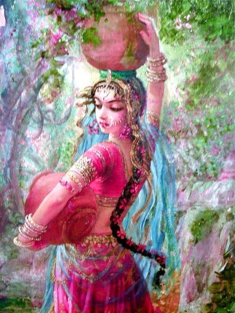 5th September is known as the day when Radharani was born. She is generally associated with Krishna as his childhood love A Woman, Flowers