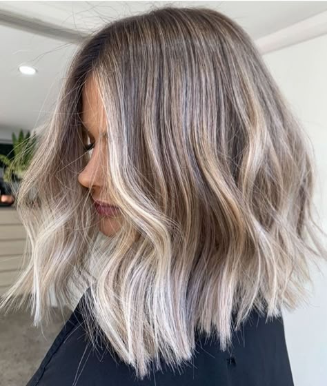 10 Balayage and Ombré Hairstyles for Shoulder-Length Hair 2020 - 2021 Ash Blonde Balayage, Graduation Hairstyles, Blonde Hair Inspiration, Balayage Hair Blonde, Hair Color Highlights, Hair Color Balayage, Shoulder Length Hair, Blonde Balayage, Medium Length Hair Cuts