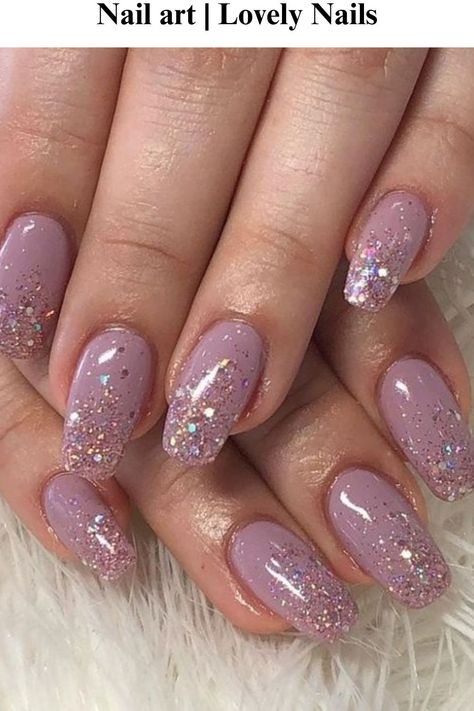 https://beautysalonorbit.com/sistaco-nail-powder-reviews/ Nails Inspiration Glitter, Sns Nails Designs, Sns Nails Colors, Mauve Nails, Purple Nail Art, White Acrylic Nails, Nail Designs Glitter, Gel Nail Designs, Nail Inspiration