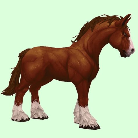 Dark Chestnut Horse - Pet Look | Petopia - Hunter Pets in the World of Warcraft Stylized Horse, Chestnut Horse, Horse World, Wild Horses, World Of Warcraft, Animal Drawings, Chestnut, Mustang, The Darkest