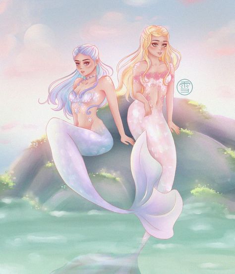 Barbie Mermaidia, Mermaid Fantasy Art, Barbie Fan Art, Barbie Drawings, Barbie Fanart, Mermaid Barbie, Anime Mermaid, Barbie Drawing, Barbie Art