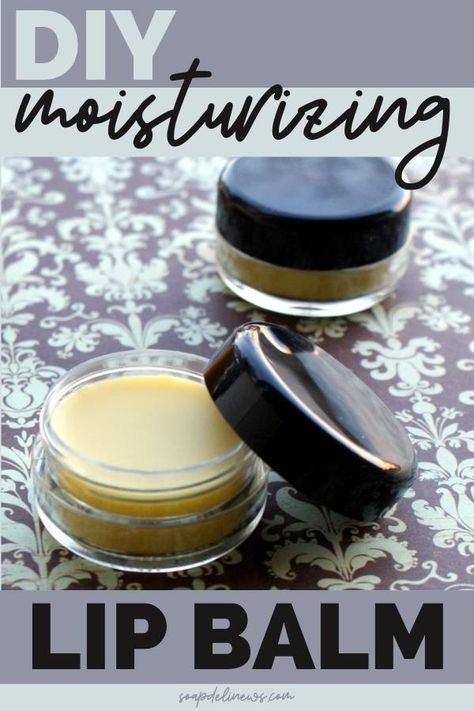 DIY moisturizing lip balm recipe with beeswax. Learn how to make lip balm more moisturizing with this skin nourishing homemade lip balm tutorial. You can make your DIY lip balm more moisturizing by including natural ingredients with skin care properties that hydrate, nourish and moisturize skin. I combine ingredients that moisturize and protect lips to create the best moisturizing lip balm for DIY lip care. Learn how to make this DIY lip balm with beeswax for your natural skin care routine. Lip Moisturizer Diy, Lip Balm For Chapped Lips, Making Lip Balm, Lip Balm Making, Make Lip Balm, Lip Gloss Recipe, Homemade Lip Balm Recipe, Lip Balm Recipe, Diy Lip Balm Recipes