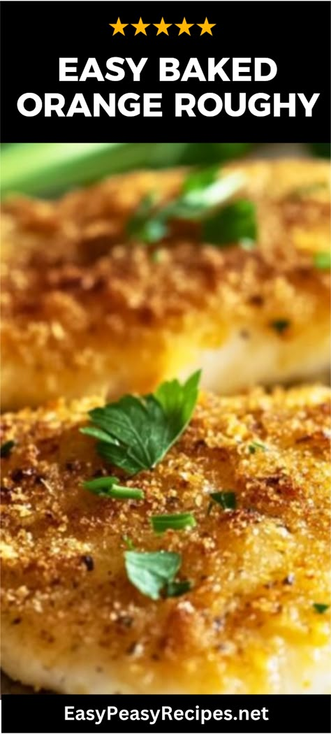 Looking for a quick and tasty dinner that will delight your taste buds? This Quick Italian-Style Baked Orange Roughy delivers flavors you'll love with minimal effort! Pair this flaky fish with a bright lemon-butter sauce, fresh herbs, and your choice of sides for a meal that's not only delicious but also nutritious. Perfect for busy nights or a family gathering, this simple recipe makes perfectly baked orange roughy that the whole family can enjoy. Serve with some roasted vegetables for a wholesome dinner experience. Orange Roughy Recipes Baked Fish, How To Cook Orange Roughy, Cooking Orange Roughy, Orange Roughy Recipes Healthy, Air Fryer Orange Roughy Recipes, How To Cook Orange Roughy Fish, Breaded Baked Fish Recipes, Recipes For Orange Roughy Fish, Orange Roughy Recipes Baked Healthy