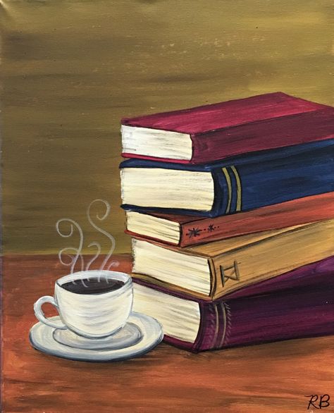 Art Sketches Aesthetic, Sketches Aesthetic, Abstract Painting Diy, Small Canvas Paintings, Tea And Books, Reading Art, Abstract Geometric Art, Book Icons, Wine Design