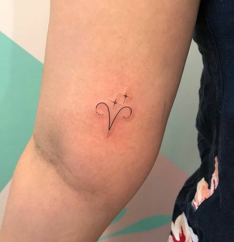 Aries Tattoo Ideas Unique, Tiny Tattoos For Women, Chic Tattoo, Aries Tattoo, Art Tattoos, Small Tattoo, Minimal Tattoo, Tattoo Inspo, Unique Tattoos