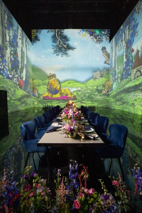 Immersive Dining, Art Projector, Royal Salute, Royal Table, Engagement Plan, Flower Cafe, Interactive Exhibition, Mall Design, Wedding Buffet