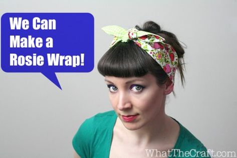 Diy Baby Wrap, Diy Fashion Projects, Diy Fashion Accessories, Diy Fashion Clothing, Rosie The Riveter, Fashion Tutorial, Head Bands, Diy Headband, Diy Hair Accessories