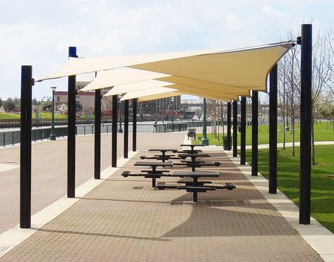 Ombra Pergola, Patio Shades, Deck Canopy, Sail Shade, Canopy Architecture, Carport Canopy, Tensile Structures, Canopy Bedroom, Backyard Canopy