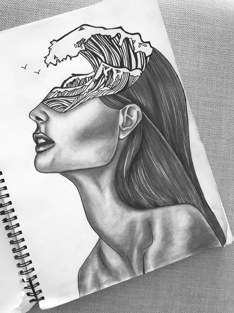 Abstract Pencil Drawings Creative, Beautiful Paintings With Meaning, Self Portrait Drawing Creative, Beautiful Drawings With Meaning, Easy Drawing Step By Step, Self Portrait Drawing, Abstract Pencil Drawings, Pop Art Drawing, Drawing Step By Step