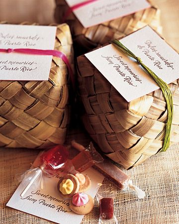 Local favors - sweet treats from PR. Destination Wedding Puerto Rico, Wedding In Puerto Rico, Destination Wedding Welcome Bag, Wedding Welcome Bags, Martha Stewart Weddings, Welcome Bags, Seasonal Celebration, English Translation, Tropical Wedding