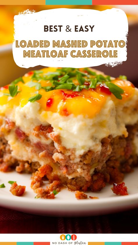 Mashed Potato Meatloaf, Potato Meatloaf Casserole, Easy Loaded Mashed Potatoes, Mashed Potato Casserole Recipes, Keto Hamburger, Meatloaf Casserole, Mashed Potato Casserole, Meat Casserole, Loaded Mashed Potatoes