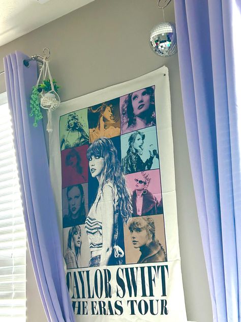 Taylor Swift Room Inspiration, Taylor Swift Aesthetic Room Decor, Taylor Swift Disco Ball, Taylor Swift Tapestry, Taylor Swift Room Decor Ideas, Disco Ball Room Decor, Swiftie Room Decor, Taylor Swift Bedroom Ideas, Taylor Swift Room Decor