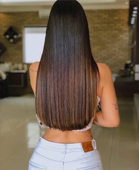 Haircuts For Long Hair Straight, Long Hair Cuts Straight, One Length Haircuts, V Shaped Haircut, One Length Hair, V Shape Hair, Extension Hair, Straight Hair Cuts, Beautiful Braided Hair