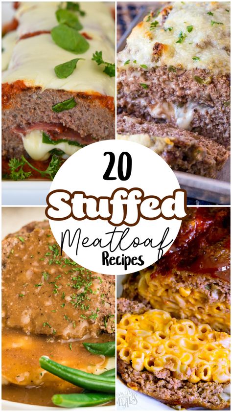 Stuffed meatloaf recipes are hearty, delicious meals that are perfect for any night of the week. Whether you’re looking for an easy family dinner or want to impress company with your cooking skills, these 20 stuffed meatloaf recipes are sure to make everyone happy. Stuffed Meatloaf Recipes, Unique Meatloaf Recipes, Stuffed Turkey Meatloaf, Meatloaf Meatballs, Pork Meatloaf, Tasty Meatloaf Recipe, Stuffed Meatloaf, Meatloaf Dinner, Turkey Meatloaf Recipes