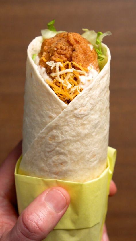 Vegan Snack Wrap - Thee Burger Dude Vegan Chicken Wrap, The Burger Dude, Snack Wrap Mcdonalds, Vegan Sliders, Chicken Snack Wrap, Vegan Mcdonalds, Wraps Recipes Easy, Vegan Sandwiches, Snack Wrap