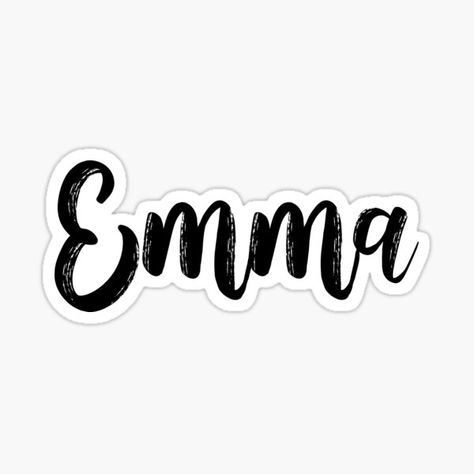 Cute lettering of the first name Emma. • Millions of unique designs by independent artists. Find your thing. Emma Name, Class Stickers, Cute Lettering, Graduation Party Themes, Album Art Design, Name Sticker, Better Tomorrow, Cute Names, Sticker Cute