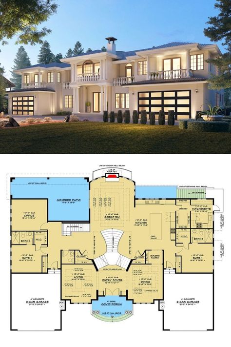 Elegant Mansion Floor Plans, Houses Floor Plans 2 Story, Luxury Floor Plans 2 Story, European Mansion Floor Plans, American Luxury Houses, 10 Bedroom House Plans Dream Homes, Large Home Floor Plans Dream Houses, 10 Room House Plans, Best House Floor Plans