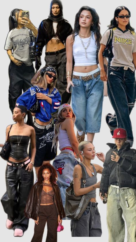 Fashion Killa Aesthetic Outfits, Depop Search Terms, Oldschool Outfit Women, Fast And Furious Aesthetic Outfits, Année 2000 Outfit, 90s Outfit Ideas Party, 90’s Fashion, 90s Outfits Ideas, How To Layer Clothes