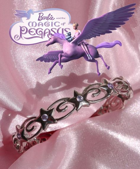 Barbie Movies Jewelry, Barbie Movie Jewelry, Magic Of The Pegasus, Barbie Jewerly, Magic Of Pegasus, Barbie Jewelry, Crown Bracelet, Bracelet Star, Barbie Gifts