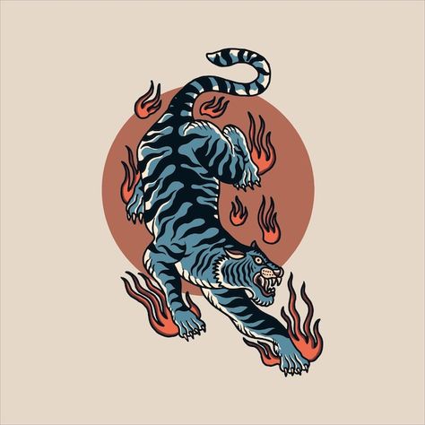 Asian Tigers, Art Business Cards, Tattoo Vector, Tiger Poster, Business Christmas Cards, Blue Tiger, Blue Tigers, Elegant Business Cards, Tiger Tattoo