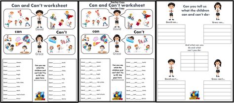 Understand Possibilities with Can and Can’t Worksheets 🚫✅

Teach the concepts of ability and permission effectively with our Free Can and Can’t Worksheets! These resources are designed to help learners understand the use and structure of "can" and "cannot" in English sentences, enhancing both verbal and written skills.

Explore abilities: 

#ModalVerbs #EnglishGrammar #FreeWorksheets #LanguageLearning Can Cannot Worksheet, Initial Sounds Worksheets, Phonics Cvc Words, Phonics Cvc, Phonics Free, English Teaching Resources, Classroom Board, English Fun, English Teaching