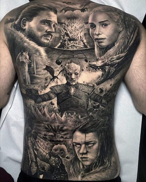 Game Of Thrones Tattoo Ideas, Game Of Thrones Tattoo Designs, Got Tattoo, Calf Sleeve Tattoo, Snow Tattoo, Viking Warrior Tattoos, Targaryen Tattoo, Game Of Thrones Tattoo, Realistic Games