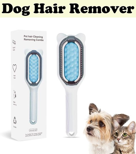 Cat Hair Brush, Dog and Cat Grooming Wet Brush,Cat Brush 2 in 1 Universal, Pet Hair Removal for Pet Hair Cleaning and Groomin Comb Design, Cleaning Pet Hair, Pet Grooming Tools, Pet Hair Removal, Wet Brush, Clean Hair, Cat Hair, Hair Remover, Cat Grooming