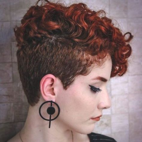 Pixie Cut Curly Hair, Short Permed Hair, Short Curly Pixie, Curly Pixie Haircuts, Asymmetrical Hairstyles, Curly Pixie Cuts, Curly Haircuts, Short Curly Haircuts, Curly Pixie