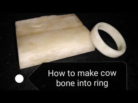 (324) How to make the cow bone into a ring - YouTube Diy Bone Jewelry, Bone Rings, How To Carve Bone, Animal Bone Jewelry Wire, Bone Ring Carved, Bone Ring, Cow Bones, Bone Jewelry, Bone Carving