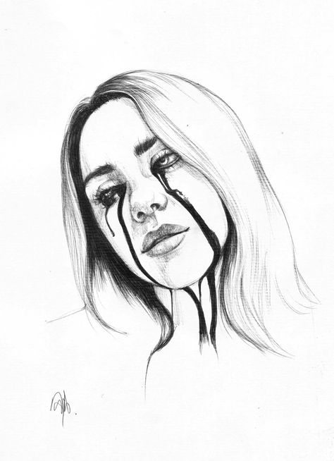 Sketch Ideas, Tattoos Ideas, Fantastic Art, Creative Tattoos, Coloring Book Pages, Art Drawings Sketches, Face Drawing, Art Sketchbook, Billie Eilish