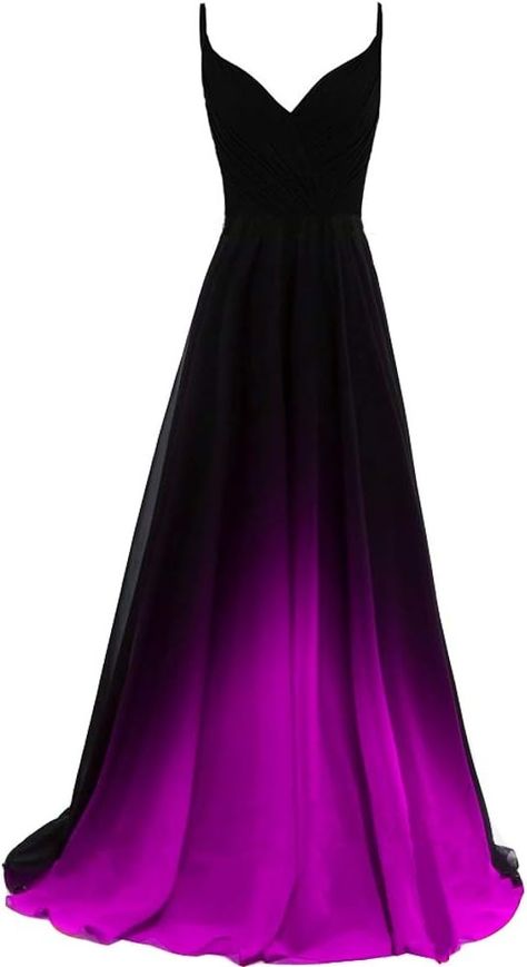 Black And Purple Bridesmaid Dresses, Black Ombre Dress, Evening Gowns Black, Ombre Bridesmaid Dresses, Ombre Wedding Dress, Purple And Black Dress, Prom Evening Dresses, Gowns Black, Purple Wedding Dress