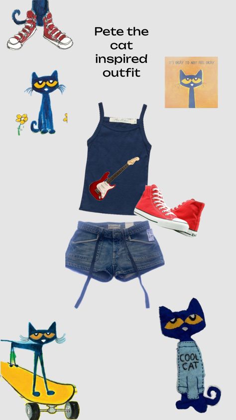 Pete The Cat Outfit, Pete The Cat, Fits Clothes, Cat Hoodie, Cute Fits, Cool Cats, How To Wear, Quick Saves, Clothes