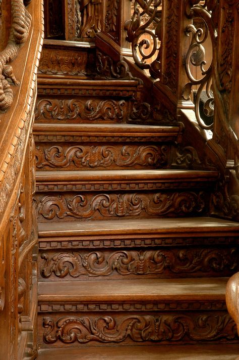 Amsterdam, Nieuwe Kerk, pulpit, staircase, detail | groenling | Flickr Wooden Staircase, Beautiful Stairs, Stair Case, Fantasy House, Stairway To Heaven, Grand Staircase, Dream House Interior, Stair Railing, Staircase Design