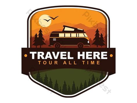 Road Trip Logo, Travelling Agency, Trip Logo, Agency Logo, Logo Professional, Presentation Video, Logo Design Free, Powerpoint Word, Travel Logo