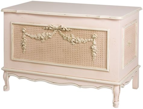 French Toy Chest in Provence Pink Finish