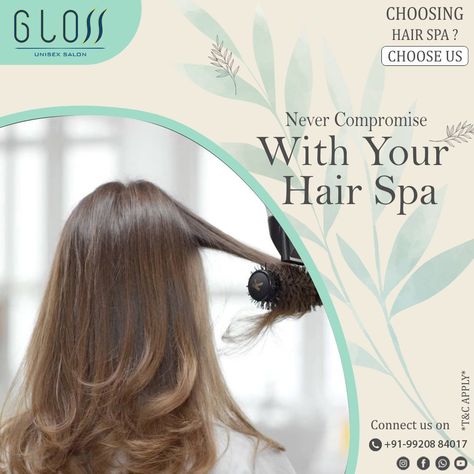 Hair Spa Offer Post, Gym Cake, Beauty Salon Marketing, Salon Offers, Beauty Salon Posters, Never Compromise, Beauty Parlour, Henna Hair, Best Hair Salon