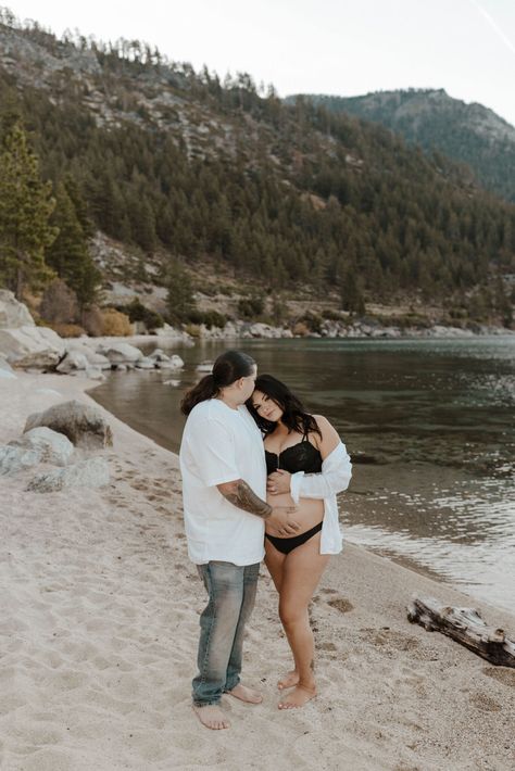 North Lake Tahoe Maternity Photos || Alyssa & Emmanuel - Bridgette Wuest - Lake Tahoe Wedding Photographer Lake Tahoe Maternity Photos, Intimate Maternity Photos, Bump Pics, Intimate Maternity, Donner Lake, Free Wedding Planning Checklist, Small Backyard Wedding, North Lake Tahoe, Maternity Picture Ideas