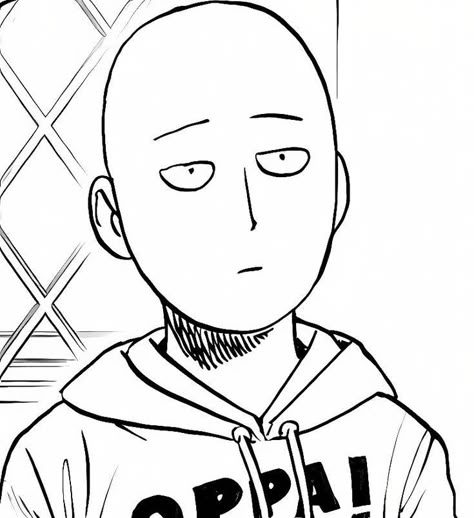 Saitama Pfp Manga, Opm Manga Icons, Saitama Manga Panels, Saitama Manga Icon, Opm Characters, One Punch Man Manga Icons, Drawing Saitama, Saitama Icons, Saitama Pfp