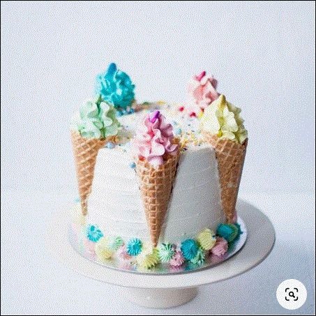 Hemgjord Glass, Ice Cream Cone Cake, Bday Dinner, Ice Cream Birthday Cake, Ice Cream Birthday Party, Ice Cream Birthday, Köstliche Desserts, An Ice Cream, Ice Cream Party