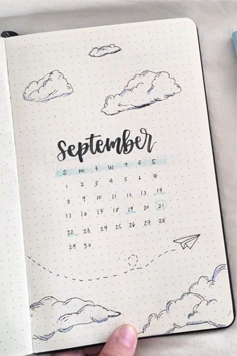 If you're changing up your theme for the month, check out these awesome paper plane themed bullet journal spreads and layouts for inspiration! #bulletjournal #bujo #bujotheme #bujolayout #bujospread Best Paper Plane, Bullet Journal September, Crazy Laura, Bullet Journal Month, Penanda Buku, Bullet Journal Spreads, Bullet Journal Ideas Templates, Journal Layouts, Creating A Bullet Journal