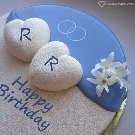 R Name Picture - Lovers Alphabets Cake For Birthday Name Decorations Letters, Blue Cake Pops, Cake For Birthday, Online Birthday Cake, Alphabet Cake, Birthday Wishes With Name, Cake Lettering, Birthday Cake For Husband, Cake For Husband