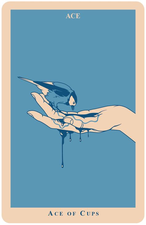 Ace of Cups tarot Compassion Drawing, Tarot Ace Of Cups, Cups Tarot Cards, Ace Of Cups Tarot Card, Ace Of Cups Tarot, The Ace Of Cups, Tarot Card Artwork, Ace Of Cups, Moon Tarot Card