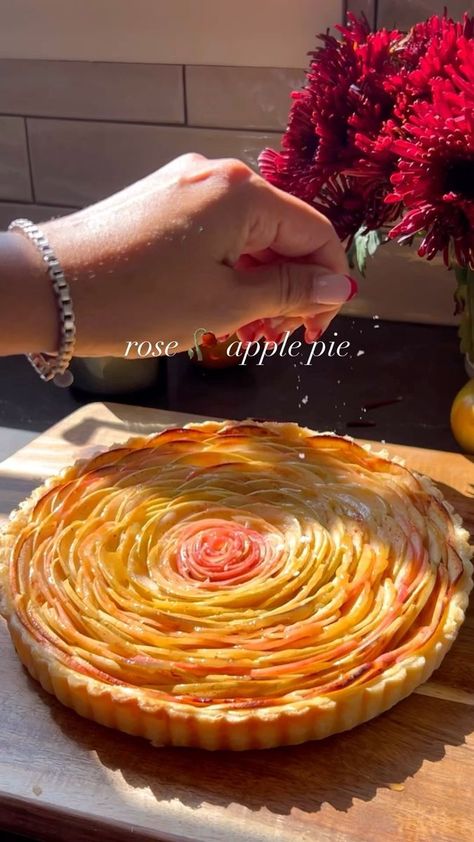 554K views · 10K reactions | A Cozy Kitchen on Reels | Auni · Twinkling Lights (Reimagined) Rose Apple Pie, Apple Rose Pie, Apple Rose Tart, French Apple Tart, Fancy Desserts Recipes, Rose Apple, Christmas Recipes Appetizers, Sunday Recipes, Fall Dessert Recipes