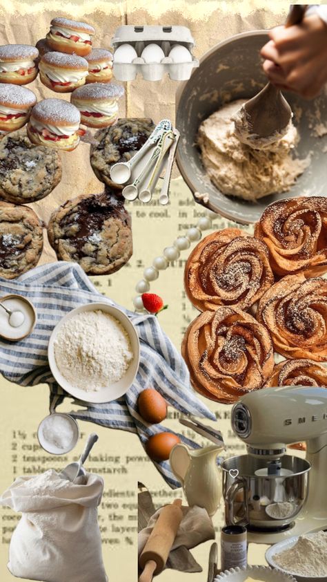 #baking #recipies #ingredients #hobby #food #pastries Baking Aesthetic Collage, Bread And Pastry Background Aesthetic, Pastry Chef Outfit, Pastry School Aesthetic, Bakers Aesthetic, Aesthetic Baking Wallpaper, Baking Aesthetic Wallpaper, Baking Moodboard, Pastry Chef Aesthetic