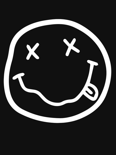 Daniel Tattoo, Nirvana Smiley Face, Smiley Face Design, Dj Art, Face Design, Smiley Face, Nirvana, Drawing Ideas, Smiley