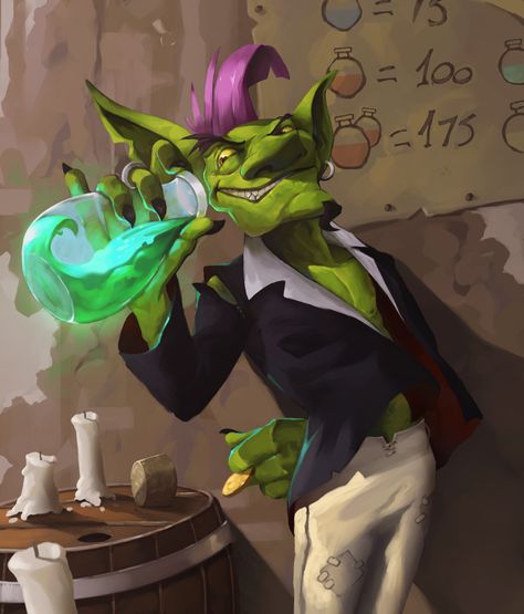 Goblin Merchant, Botos Vlad Goblin Merchant, Goblin Art, Warcraft Art, Fantasy Races, Dungeons And Dragons Characters, Dnd Art, D&d Dungeons And Dragons, Doodle Illustration, Wow Art