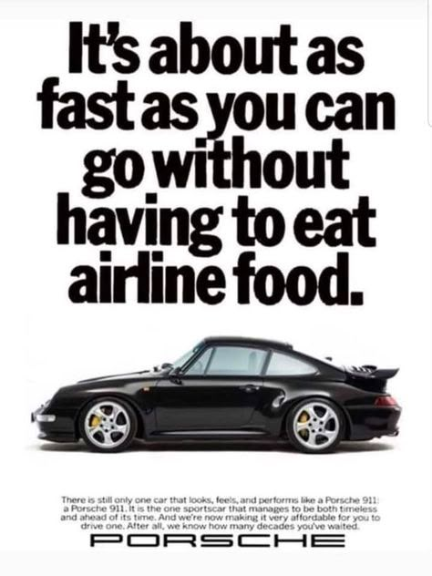 José Pablo ⚡️ (@jdomito_) / X Porsche Ads, Vintage Car Posters, Copywriting Ads, Old Car Ads, Airline Food, Cool Ads, Copy Ads, Automotive Ads, Ad Inspiration